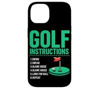 Istruzioni per il golf Golf Golf Giocatore di golf Campo da golf Uomini Custodia per iPhone 14