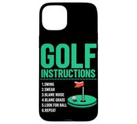 Istruzioni per il golf Golf Golf Giocatore di golf Campo da golf Uomini Custodia per iPhone 15 Plus