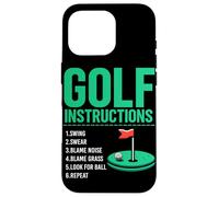 Istruzioni per il golf Golf Golf Giocatore di golf Campo da golf Uomini Custodia per iPhone 16 Pro