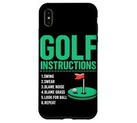 Istruzioni per il golf Golf Golf Giocatore di golf Campo da golf Uomini Custodia per iPhone XS Max