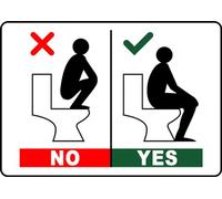 Istruzioni su come utilizzare il cartello in metallo Landscape HOSPITALITY per servizi igienici, avviso di pericolo e sicurezza - (alluminio) 12 pollici x 8 pollici