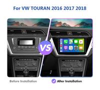 Isudar T78P Android13 Lettore radio automatico per VW/Volkswagen/TOURAN 2016+ Multimedia per auto con cornice canbus 2K schermo carplay DSP 4G 1GB 32GB android 10