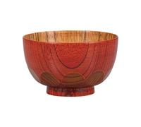 Isuke Riso Miso Zuppa Ciotola per Bambini Fatto IN Legno Urushi Laccato Giappone