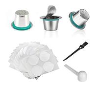 iSuperb 3 Riutilizzabili Capsule di Caffè in Acciaio Filtro Inossidabile Ricaricabili Coffee Pods Con coperchi adesivi 60 pezzi, Compatibile con macchine originali Parte della Serie