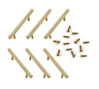 iSuperb 6 PCS Tray Handles Hardware Metal Golden Handles para Hacer Moldes de Silicona Bandeja de Frutas, Placa de Servicio con Asas (D'oro)