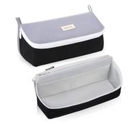 iSuperb Astuccio Scuola Grande Capacità Astuccio Matite Portapenne Scuola Pencil Case Estetica Cancelleria Organizzatore per Ragazzi Ragazze Studenti (Grigio)