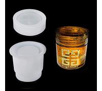 iSuperb Stampi in Silicone per Resina Cilindrico Bottiglie con Coperchio, Mini Barattoli Resina Epossidica per Contenitori di Accessori per Gioielli, Decorazioni per La Casa (Stampi Cilindrici)