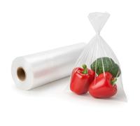 Isupli 250 sacchetti trasparenti riutilizzabili per alimenti, 22,9 x 33 cm, sacchetti per congelatore, sacchetti con chiusura a cerniera, sacchetti per panini, durevoli e sicuri per l'organizzazione