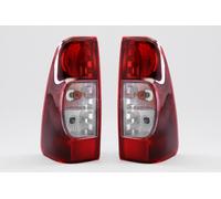 Isuzu Rodeo Dmax Set Luci Posteriori 07-12 Fanale Coppia Trasparente Rosso Scuro