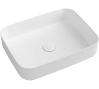 Isvea Infinity lavabo 50x36 cm rettangolare da appoggio bianco lucida 10NF65050