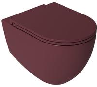 Isvea Infinity vaso wc sospeso senza brida rosso opaco 10NF02005-2R