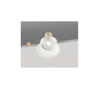 Isyluce Simplie Faretto Tondo GU10 Da Incasso a Soffitto in Alluminio con Molle - Bianco