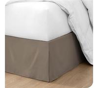 ISZI Rivestimento per Giroletto Matrimoniale Vestiletto Matrimoniale Coprirete Singolo Gonna da Letto Gonna Letto con Volant Gonna da Letto Facile da Installare da 35Cm,Marrone,180 * 200+35cm