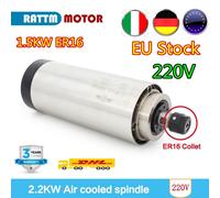 〖IT〗 1.5KW Air Cooled Spindle Motor ER16 24000rpm 400Hz 80mm 220V for CNC Router