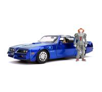 It (2017) - Jada Toys 1977 Pontiac Firebird 1:24 Pennywise Figure Hollywood Ride