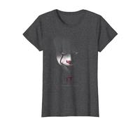 It (2017) Pennywise Stare Maglietta, Donna, Grigio Scuro, XL