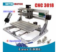 【IT】 3 Axis 3018 GRBL CNC Router Laser Engraving Milling Machine Kit+ER11 Collet