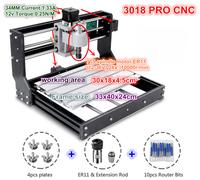 【IT】3018 Pro CNC Router 3 Axis woodworking Engraver milling machine GRBL Control