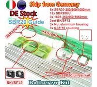 〖IT〗3x SBR20 Linear Guide Rail+6x Ballscrew RM1605 350/650/1050mm&nut +BK12/BF12