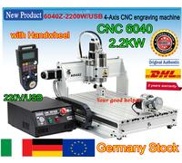 「IT」4 Axis CNC6040 2200W USB Mach3 CNC Router Milling Engraving Machine 220V+MPG
