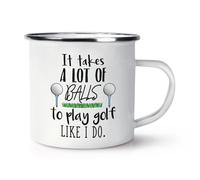 It Accoglie a Lot Di Palline Per Giocare Golf Come i Do Rétro Smalto Tazza -