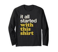 It all Started Citazione Divertente sulla Carriera di Origin Maglia a Manica