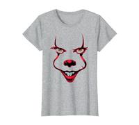 IT Chapter 2 2 Smile Maglietta, Donna, Grigio Melange, S