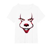 IT Chapter 2 2 Smile Maglietta, Donna Plus-Size, Bianco, 6X