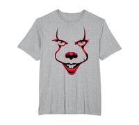 IT Chapter 2 2 Smile Maglietta, Uomo Taglie Grandi, Grigio Melange, 5X Tall