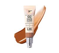 It Cosmetics CC + Blow Nude Lightweight Foundation + Glow Serum con SPF 40 - con acido ialuronico di niacinamide e estratto di t verde - 1.08 fl oz