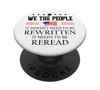 It Doesn't Need to Be Rewritten Constitution US We People PopSockets PopGrip Adesivo