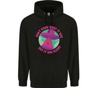 It Era Alieni UFO Bambini Felpa con Cappuccio