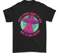 It Era Alieni UFO T-Shirt 100% IN Cotone