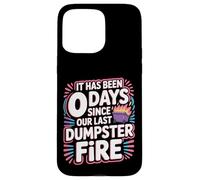 It Has Been 0 Days Since Our Last Dumpster Fire - Custodia per iPhone 15 Pro Max