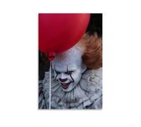 It Horror Movie Poster Scary of Pennywise, opera d'arte da parete, dipinto, tela, regalo, soggiorno, stampe, camera da letto, decorazione, opere d'arte 50 x 75 cm