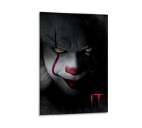 It Horror Movie Poster Scary of Pennywise, opera d'arte da parete, dipinto, tela, regalo, soggiorno, stampe, camera da letto, decorazione, opere d'arte 30 x 45 cm