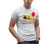 It Horror Movie Welcome to Derry Mein Inspired by Novel of Stephen King T-Shirt Maglietta Bianca per Uomo Size XXL