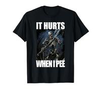 It Hurts When I Pee Cringe Skeleton Maglietta