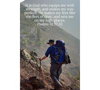It is God who equips me with strength, and makes my way perfect. He makes my feet like the feet of deer, and sets me on my high places. Psalms 18:32,33 - Daily Journal