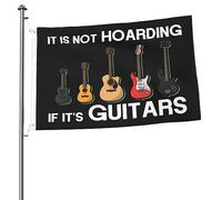 It Is Not Hoarding If It'S Guitars Striscione Bandiera Resistente Alle Intemperie Bandiere Giardino Robuste Per Strada All'Aperto Decorazioni 3X5 Ft