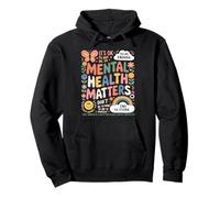 It Is Ok To Not Be Ok Butterfly Rainbow Salute Mentale Felpa con Cappuccio