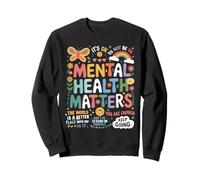 It Is Ok To Not Be Ok Farfalla Arcobaleno Salute Mentale Felpa