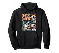 It Is Ok To Not Be Ok Farfalla Arcobaleno Salute Mentale Felpa con Cappuccio
