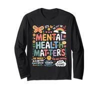 It Is Ok To Not Be Ok Farfalla Arcobaleno Salute Mentale Maglia a Manica