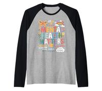 It Is Ok To Not Be Ok Farfalla Arcobaleno Salute Mentale Maglia con Maniche Raglan