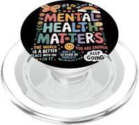It Is Ok To Not Be Ok Farfalla Arcobaleno Salute Mentale PopSockets PopGrip per MagSafe