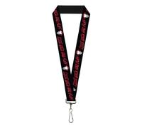 IT Lanyard, It Chapter Two Pennywise Face Come Back and Play Black Reds, Elastic