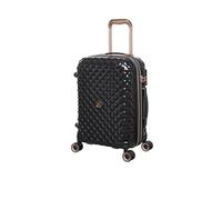 It Luggage Glitter - Trolley rigido con 8 ruote, 53,3 cm, Nero, s, Glitzy - Spinner per bagagli a mano rigido con 8 ruote, espandibile, 53,3 cm
