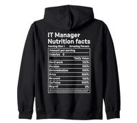 IT Manager Valori nutrizionali Umorismo Professionale Tecnico Felpa con Cappuccio