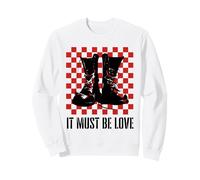 It Must Be Love 2 Tone Ska Music Checkerboard Felpa